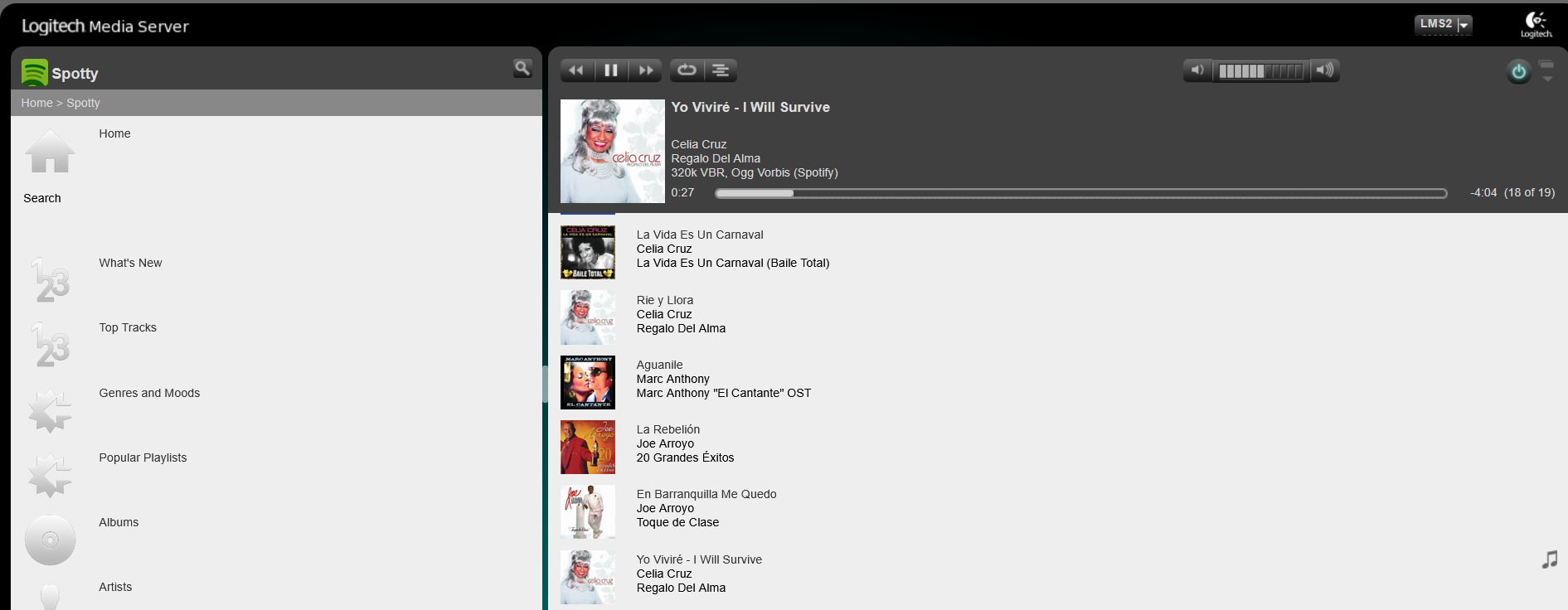 Spotify UI